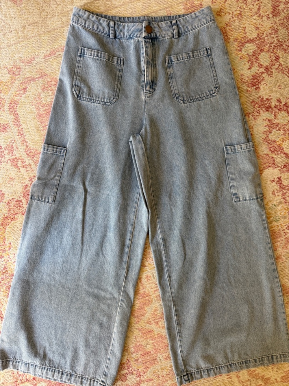 Society Light Blue Wide Leg Flare Jeans